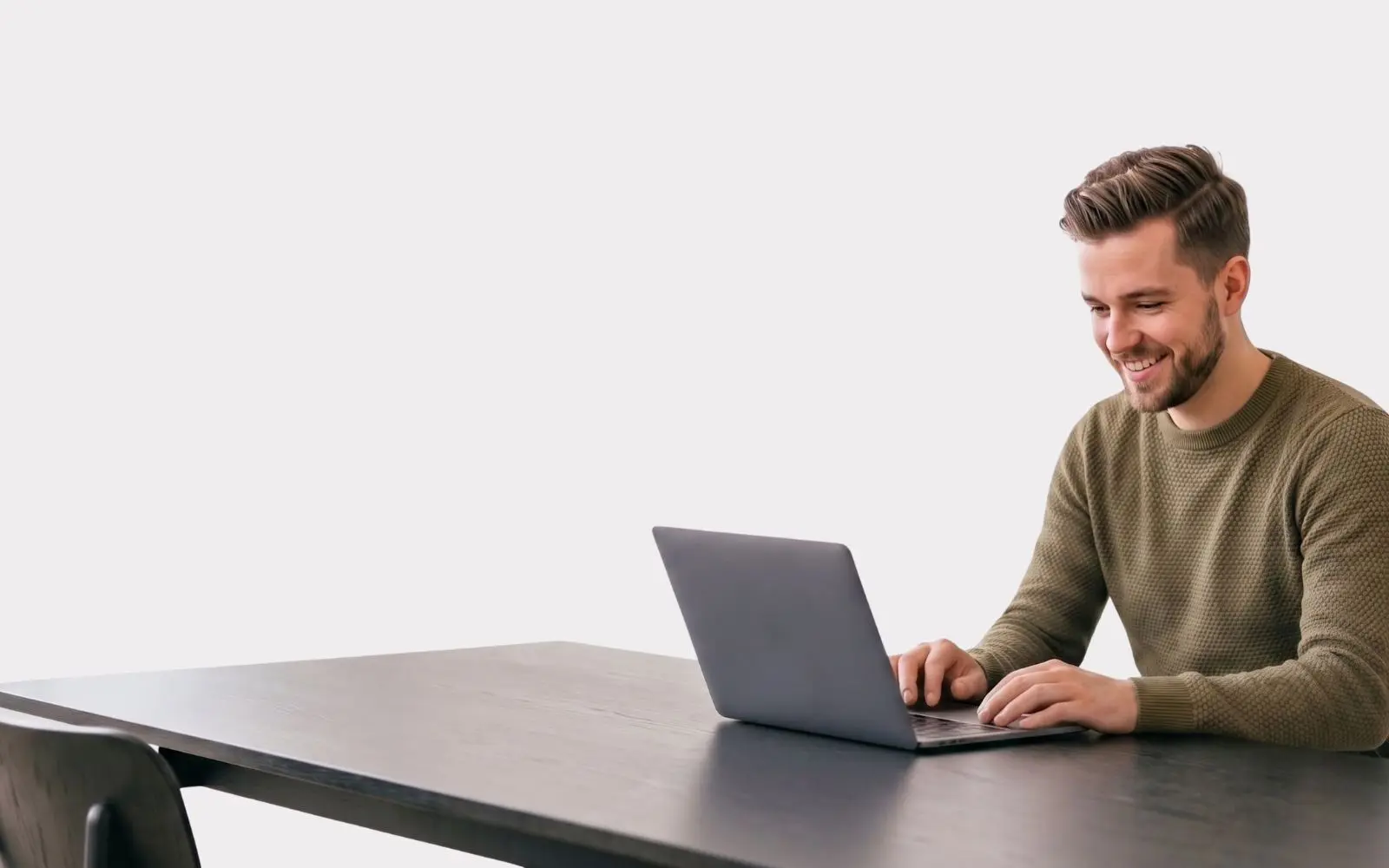Docent met laptop